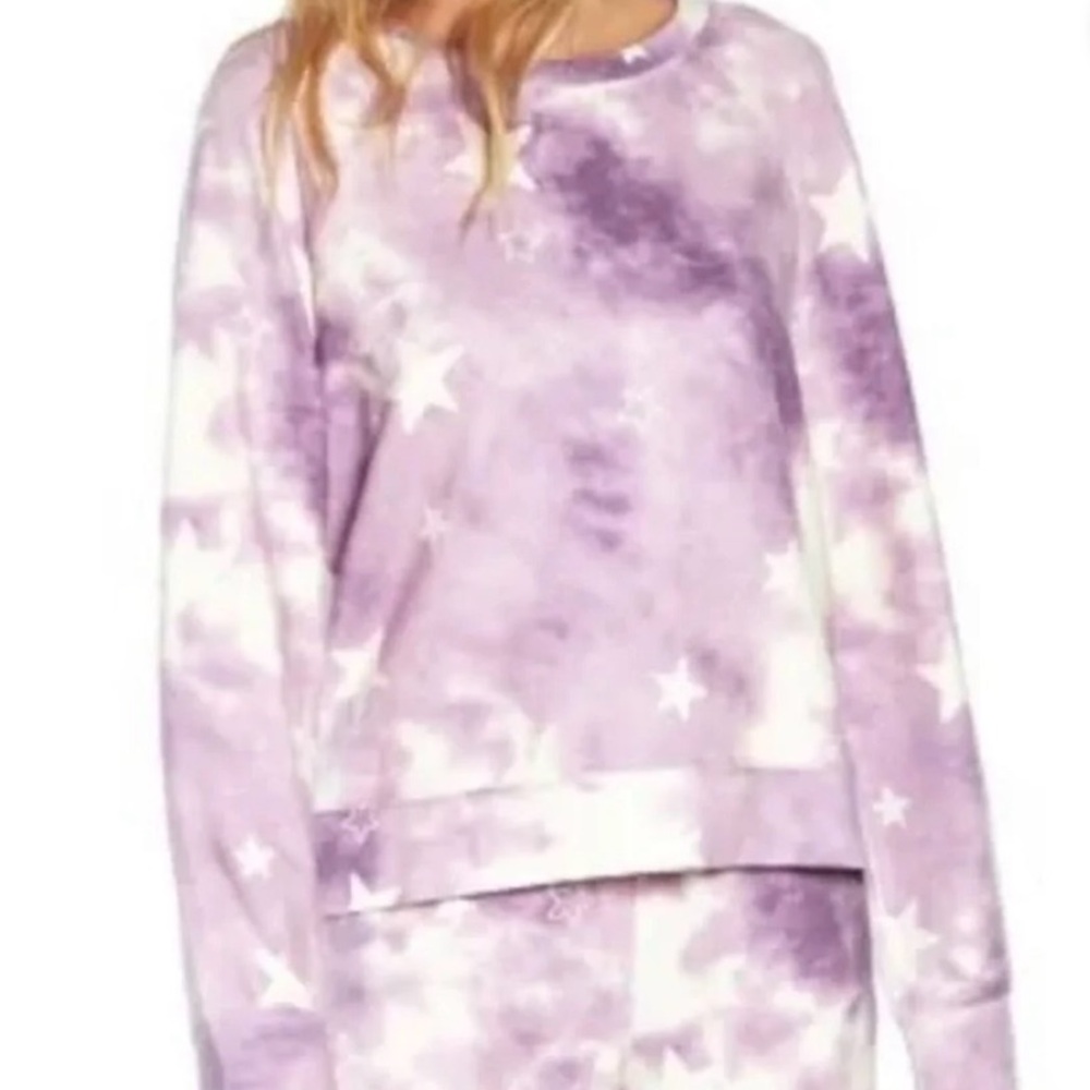 Wildfox Purple and White Tie-Dye and Stars Loungewear - Picture 4 of 11